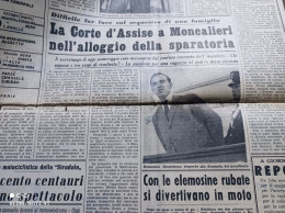 STAMPA SERA  28/10/1958 CIMINA’ MONCALIERI ENEGO - Altri & Non Classificati