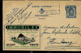 Publibel Obl. N° 552 ( IMMOBILEX - Achat - Vente D'immeubles ) Obl. LIEGE 18/09/45 - Werbepostkarten