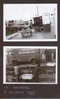 4 Photos Originales 80 SOMME - LE HOURDEL Vente De Poisson Et Camionette Marée Crotelloise Février 1975  _PHOT209a&b - Lieux