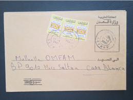 Maroc - Morocco - Marruecos - 2010 - Lettre Avec 3 Vignettes Type 1 - N°5 - Morocco (1956-...)