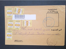 Maroc - Morocco - Marruecos - 2010 - Lettre Avec 6 Vignettes Type 1 - N°7 - Marruecos (1956-...)