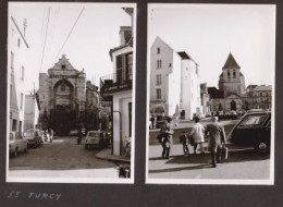 2 Photos Originales 77 Seine Et Marne " SAINT FURCY " En 1975 Ancienne église _PHOT242 - Places