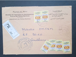 Maroc - Morocco - Marruecos - 2010 - Lettre Avec 6 Vignettes Type 1 - N°11 - Maroc (1956-...)