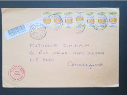 Maroc - Morocco - Marruecos - 2010 - Lettre Avec 7 Vignettes Type 1 - N°3 - Marokko (1956-...)