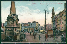 Napoli Città Piazza Chiesa Del Vecchio Mercato Cartolina MX4929 - Napoli (Naples)