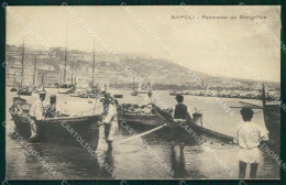 Napoli Città Mergellina Barche Con Pescatori Ragozino 2 6487 Cartolina MX5694 - Napoli (Naples)