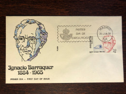 SPAIN FDC COVER 1984 YEAR DOCTOR BARRAQUER OPHTHALMOLOGY HEALTH MEDICINE STAMPS - FDC