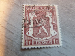 Belgique - Armoirie - Lion - 1f. - Lilas - Oblitéré - Année 1930 - - Oblitérés