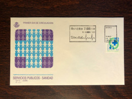 SPAIN FDC COVER 1993 YEAR HEALTH INSURANCE HEALTH MEDICINE STAMPS - FDC