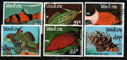 LAOS - 1987 - PESCI TROPICALI - USATI - Laos