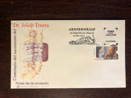 SPAIN FDC COVER 1997 YEAR DOCTOR TRUETA ORTHOPEDICS HEALTH MEDICINE STAMPS - FDC