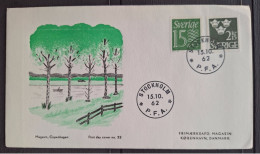 Suède 1962 N°461 + N°477 Ob Premier Jour TB - FDC