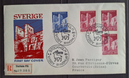 Suède 1965 N°520/21 + N°520b  Ob Premier Jour TB - FDC