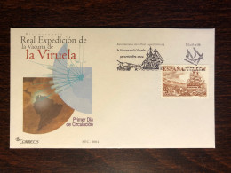 SPAIN FDC COVER 2004 YEAR SMALLPOX VARIOLE VACCINATION HEALTH MEDICINE STAMPS - FDC