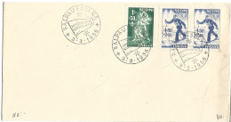 Finland   1956   Saksan Teollisuusnayttely   Cancelled On 3.3.56 On 286 And 289 X 2   Skalpausselkä - Brieven En Documenten