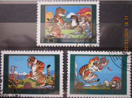 NORTH KOREA ~ 1985 ~ S.G. N2485 - N2487, ~ FABLES. ~ VFU #03372 - Korea (Nord-)