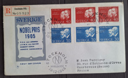 Suède 1965 N°518/19 + N°518b + N°519b  Ob Premier Jour TB - FDC