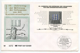 Germany 1995 FDC Scott 1896 S/S End Of World War II 50th Anniversary - Liberation Of Concentration Camps - 1991-2000
