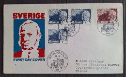 Suède 1966 N°539/40 + N°539b  Ob Premier Jour TB - FDC