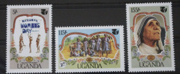 Uganda 445-447 Postfrisch #WH813 - Uganda (1962-...)