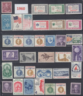 USA 1960 Full Year Commemorative MNH Stamps Set SC# 1139-1173 With 35 Stamps - Annate Complete