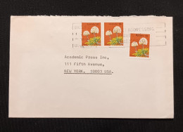 DM)1976, AUSTRALIA, LETTER SENT TO U.S.A, WITH 3 PLANT STAMPS, PRINCE'S PEN, XF - Otros & Sin Clasificación