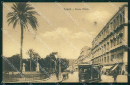Napoli Città Piazza Vittoria Tram Cartolina MX8260 - Napoli (Naples)