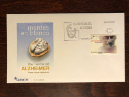 SPAIN FDC COVER 2010 YEAR ALZHEIMER HEALTH MEDICINE STAMPS - FDC