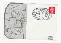 1970 Iffley ST MARY THE VIRGIN Church 800th Anniv EVENT Cover GB Stamps Religion Oxford - Cristianismo