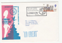 1970 RELIGION Methodist YOUTH LONDON WEEKEND 25th Anniv 'GO GREAT ' EVENT Cover Illus SOLDIER, EROS  Gb Church Stamps - Cristianismo