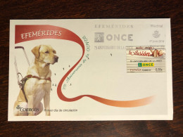 SPAIN FDC COVER 2014 YEAR BLIND BLINDNESS DOGS HEALTH MEDICINE STAMPS - FDC