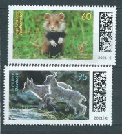 ALLEMAGNE ALEMANIA GERMANY DEUTSCHLAND BUND 2021 BABY ANIMALS SET 2V MNH MI 3608-09 YT 3386-87 SN 3217-18 - Ungebraucht