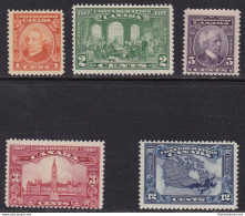 1927 CANADA - SG 266/270 60. Confederazione 5 Valori MNH/** - Other & Unclassified