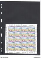 1999 EUROPA CEPT Bosnia Herzegovia Croata 1 Minifogli Da 20 Valori MNH** - Other & Unclassified