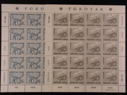 Färöer, MiNr. 70-71 Bögen, Postfrisch - Faroe Islands