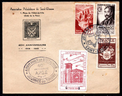 Lettre JOURNÉE DU TIMBRE Année 1948 - SAINT-ETIENNE ASPE - 1921-1960: Moderne