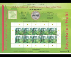 BRD, Numisblatt 1/2005, National- Und Naturparke: Bay. Wald - Altri & Non Classificati