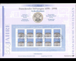 BRD, Numisblatt 4/1998, Franckesche Stiftungen - Otros & Sin Clasificación