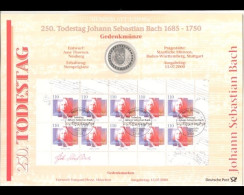 BRD, Numisblatt 3/2000, Johann Sebastian Bach - Other & Unclassified