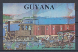 Guyana, Eisenbahn, MiNr. Block 32 I, Postfrisch - Guyana (1966-...)