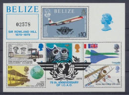 Belize, Flugzeuge, MiNr. Block 9, Postfrisch - Belice (1973-...)