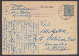 Thüdinghausen über Nörten - Hardenberg, Landpoststempel Auf Ganssache, 1946 - Autres & Non Classés