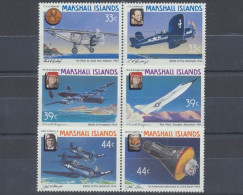 Marshall-Inseln, Flugzeuge, MiNr. 113-118 Paare, Postfrisch - Islas Marshall