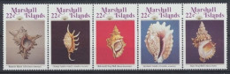 Marshall-Inseln, Fische / Meerestiere, MiNr. 87-91 Zd, Postfrisch - Marshalleilanden