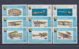 Belize, Flugzeuge, MiNr. 420-428, Postfrisch - Belice (1973-...)