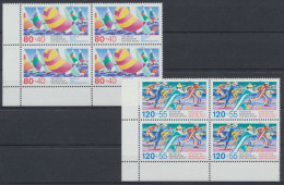 Deutschland, MiNr. 1310-1311, 4er Block, Eckrand Li. Unten, Postfrisch - Unused Stamps