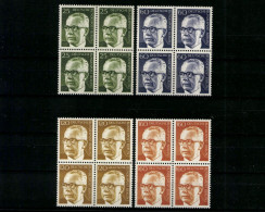 Berlin, MiNr. 393-396, Viererblöcke, Postfrisch - Unused Stamps