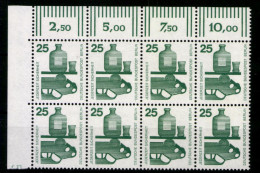 Berlin, MiNr. 405, 8er Block, Ecke Li. Oben, DZ 5, Postfrisch - Unused Stamps