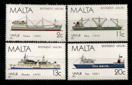 Malta, Schiffe, MiNr. 775-778, Postfrisch - Malta