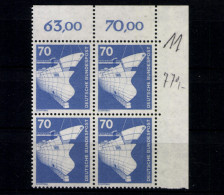 Deutschland (BRD), MiNr. 852, 4er Block, Ecke Re. Oben, Postfrisch - Nuevos